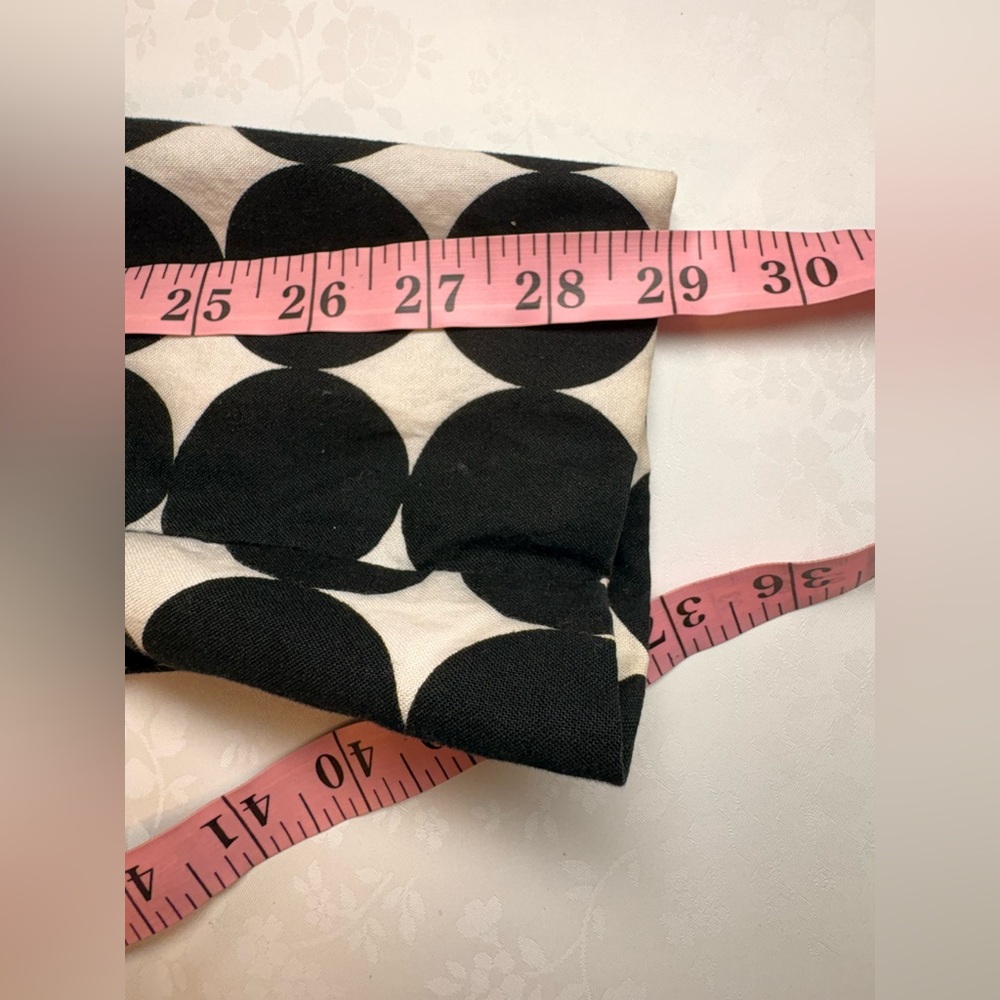EUC Coat: White w Large Black Polka Dots, Lightweight, Tailored, Vintage - Picture 9 of 11